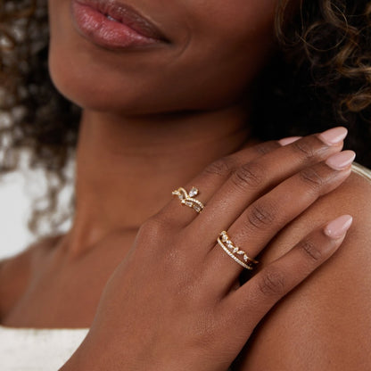 Aura – Elegant ring med kristall