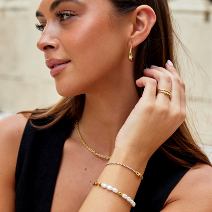 Niyah – Guldarmband med kristaller