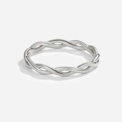 Infinity Snurrande Ring i 18K Silverfinish