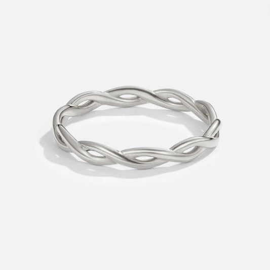 Infinity Snurrande Ring i 18K Silverfinish