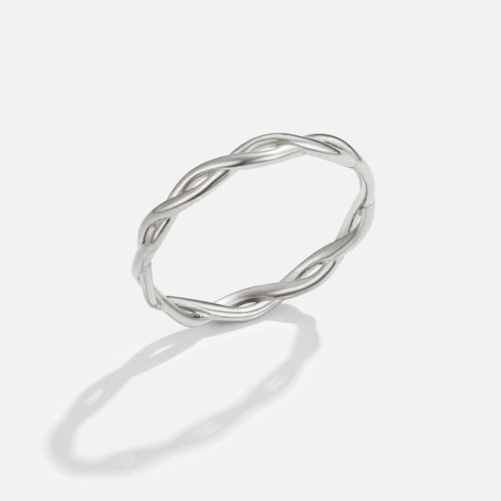 Infinity Snurrande Ring i 18K Silverfinish
