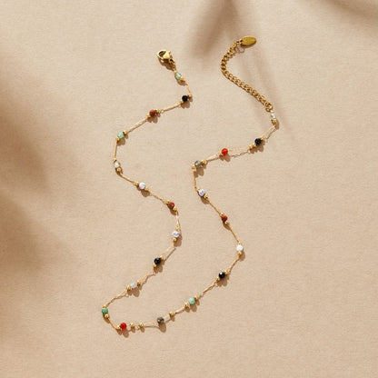 Luly – Halsband med naturlig sten