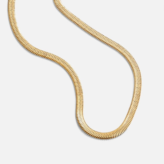 Snake – Elegant guldpläterat halsband