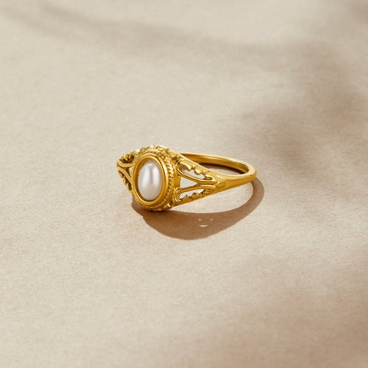 Royal – Vintage ring med pärla
