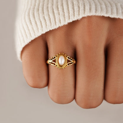 Royal – Vintage ring med pärla